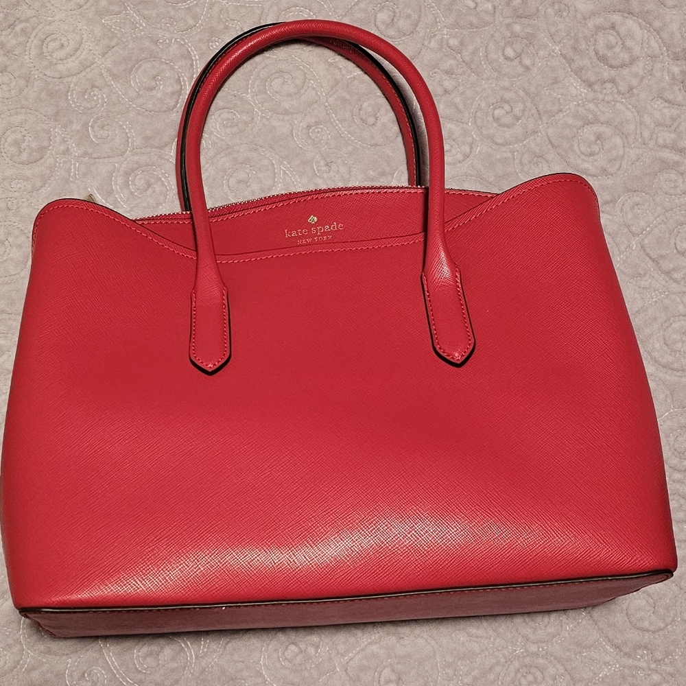 Kate Spade Margaux leather satchel bag RED NWOT